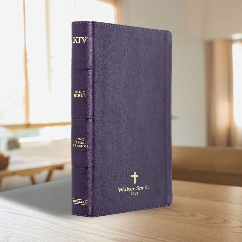 KJV Purple Standard Size Thinline Holy Bible Large Print