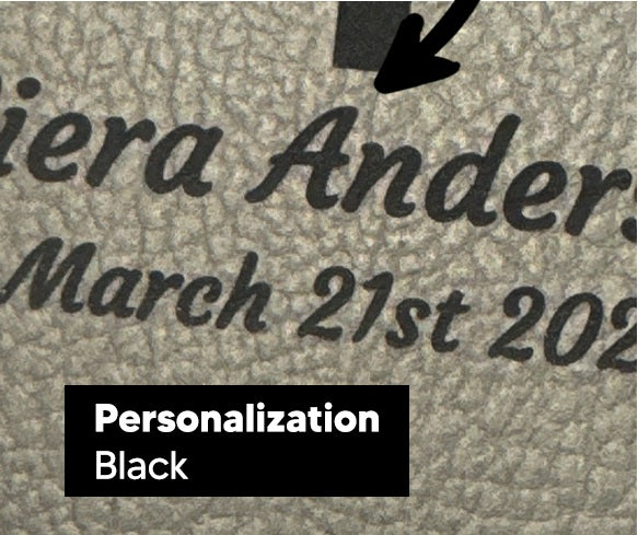 Actual personalization sample for this Bible