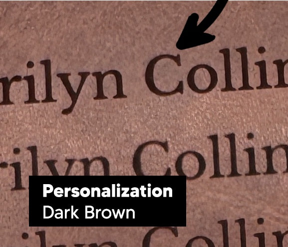 Actual personalization sample for this Bible