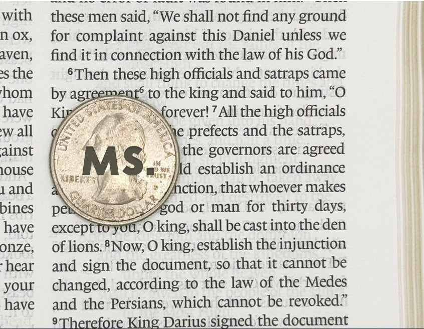 Print sample for this Bible