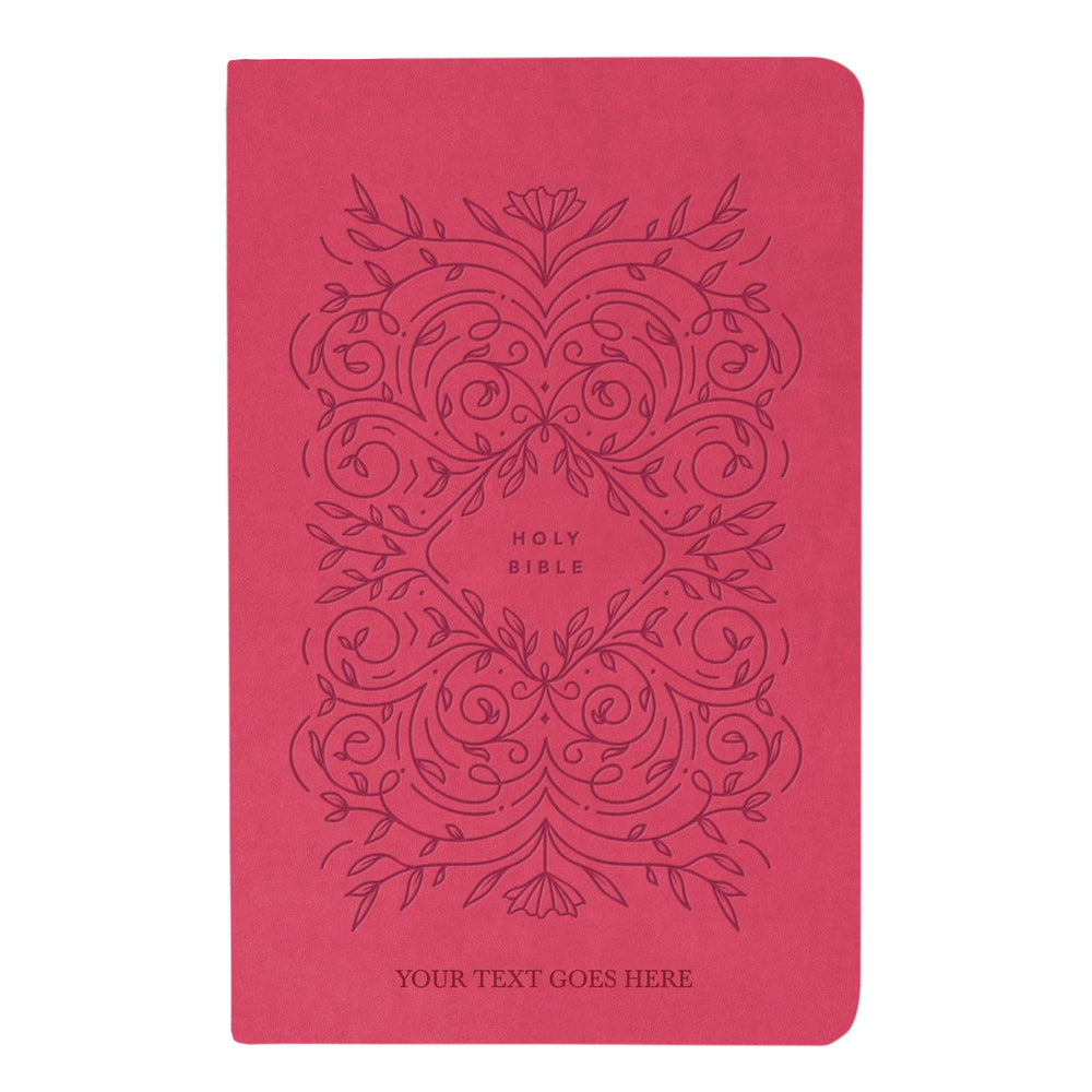 NLT Pink Standard Size Holy Bible Medium Print | Vine