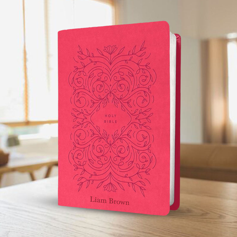 NLT Pink Standard Size Holy Bible Medium Print | Vine