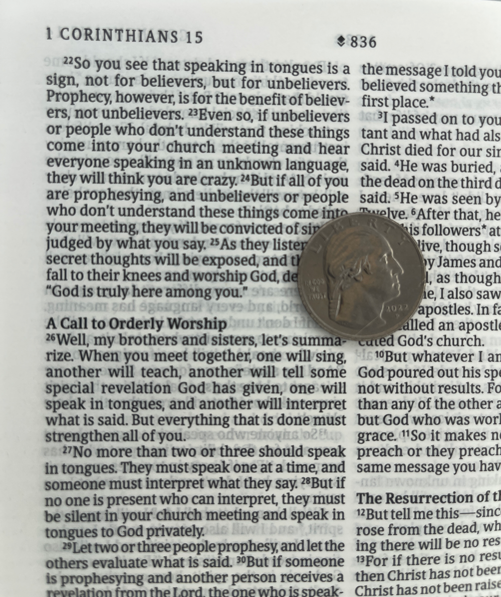 Print sample for this Bible