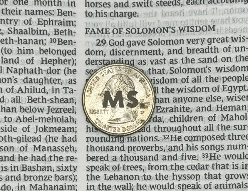 Print sample for this Bible