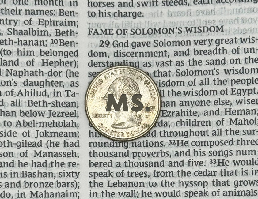 Print sample for this Bible