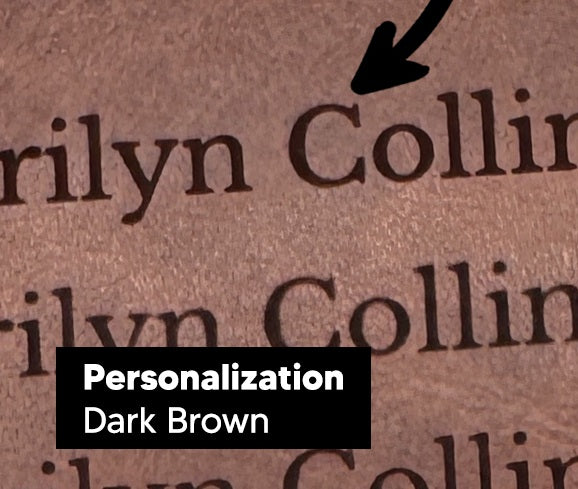 Actual personalization sample for this Bible