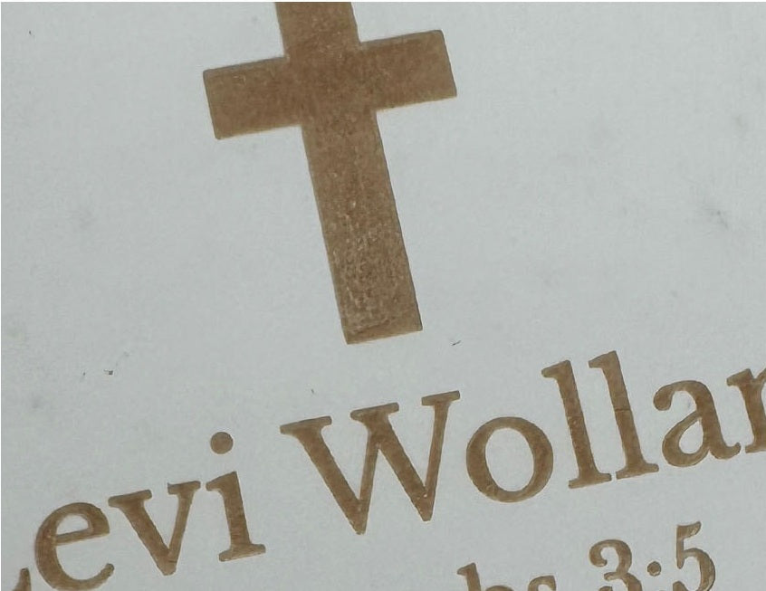 Actual personalization sample for this Bible