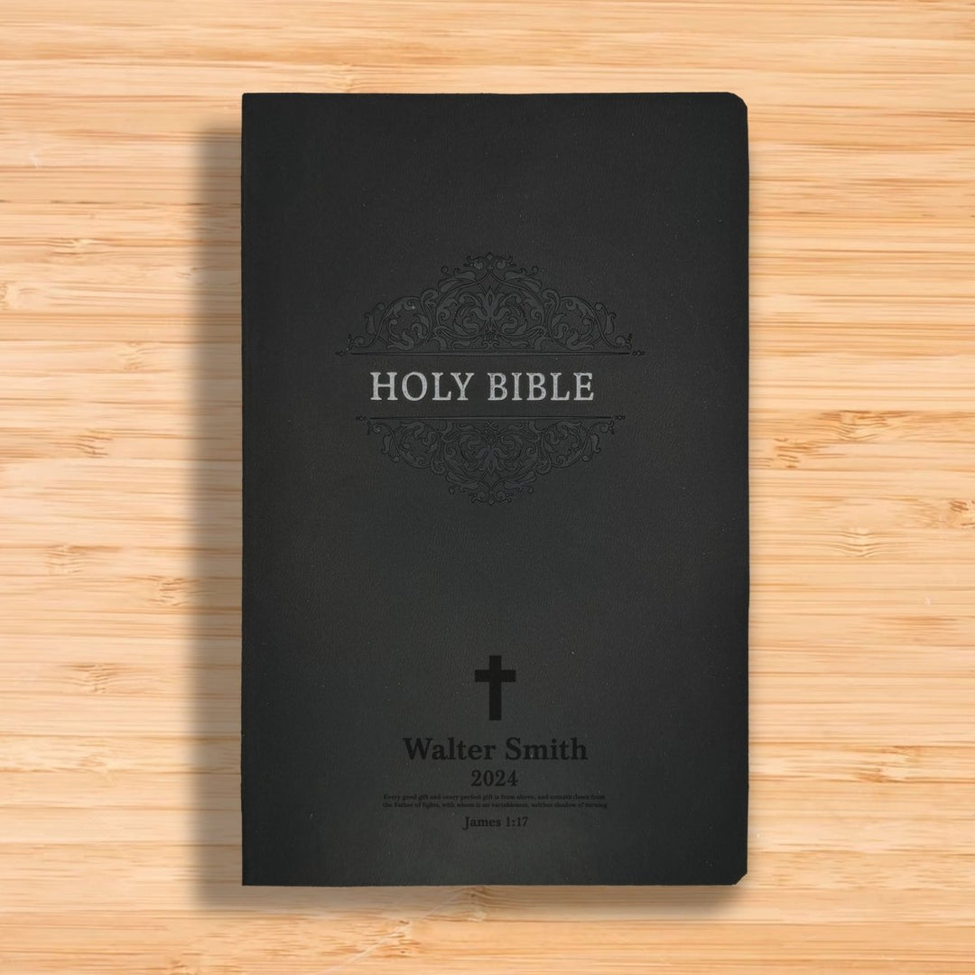 NKJV Black Standard Size Holy Bible Small Print