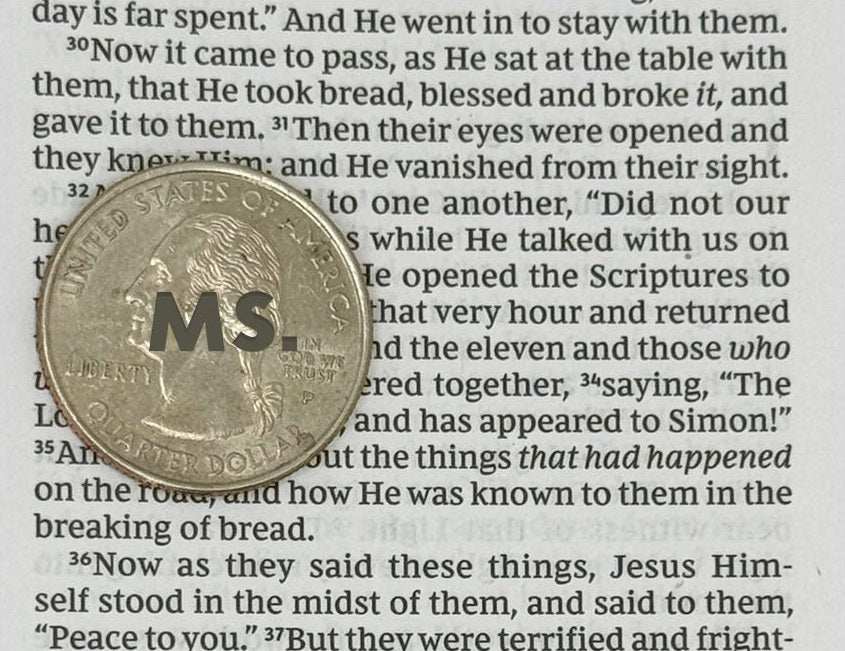 Print sample for this Bible