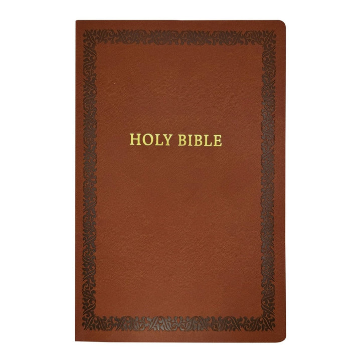 NKJV Dark Brown Standard Size Holy Bible Small Print