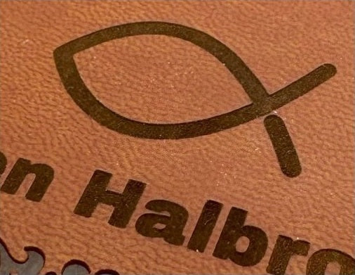 Actual personalization sample for this Bible