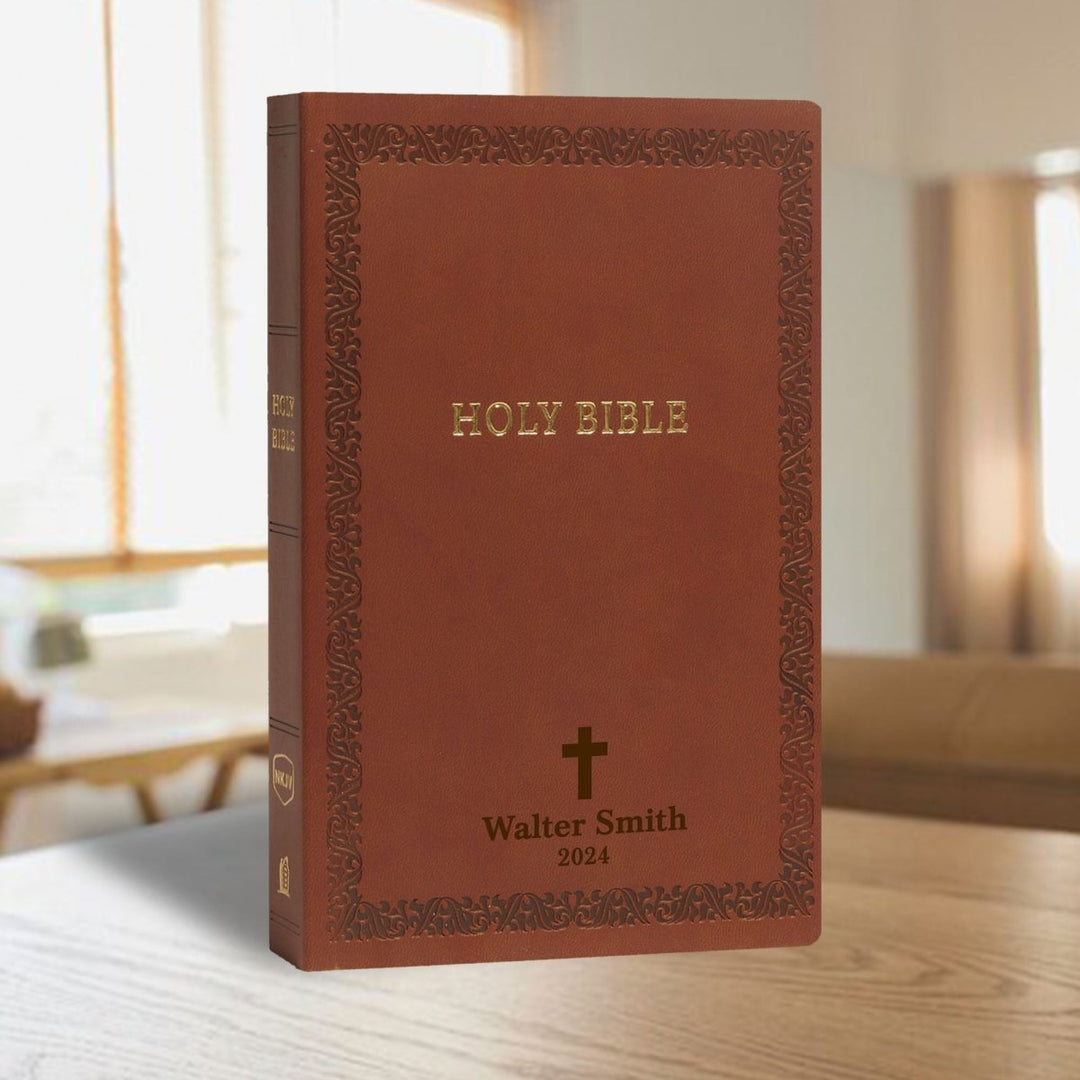 NKJV Dark Brown Standard Size Holy Bible Small Print