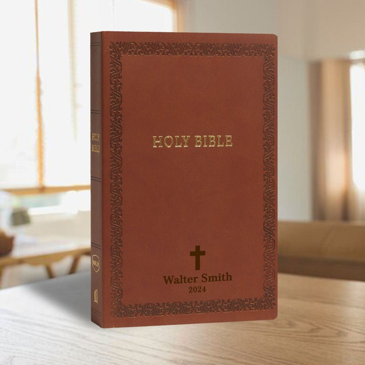 NKJV Dark Brown Standard Size Holy Bible Small Print