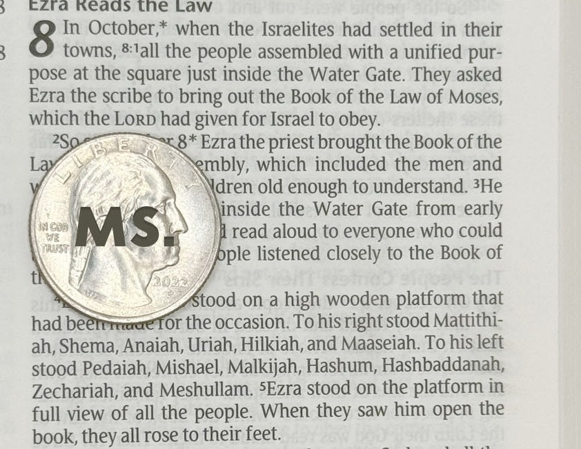 Print sample for this Bible