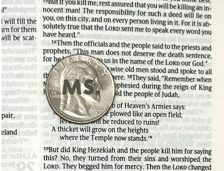 Print sample for this Bible