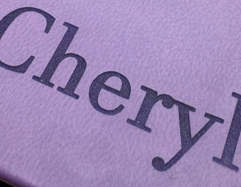 Actual personalization sample for this Bible