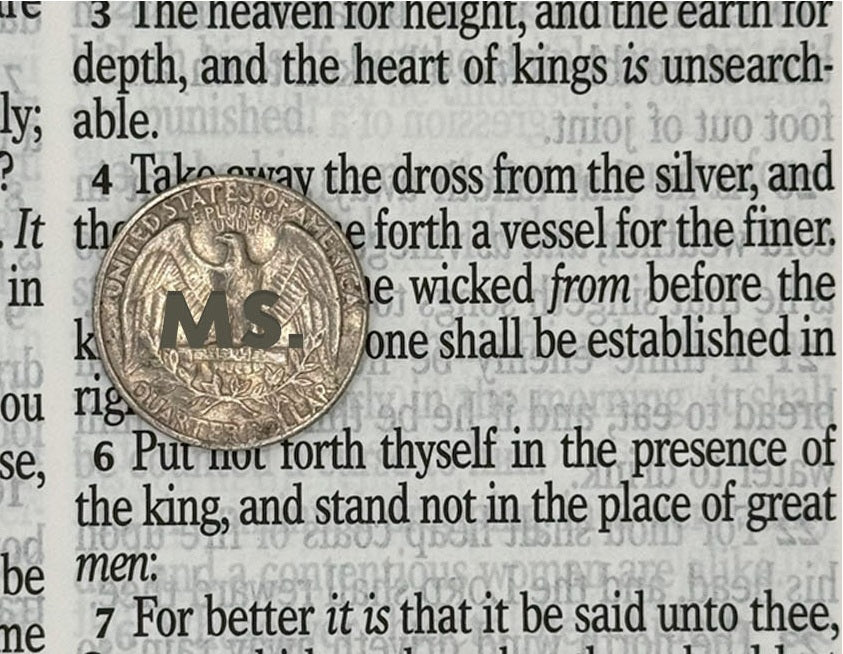 Print sample for this Bible