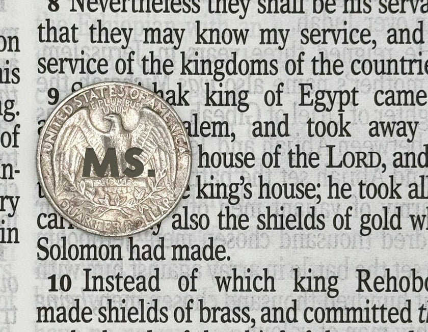 Print sample for this Bible