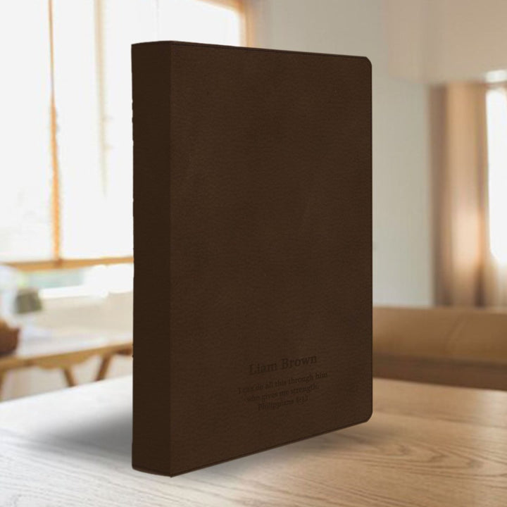 CSB Brown Study Size Holy Bible Large Print Size | Christian Cross