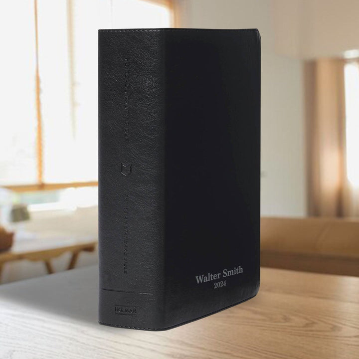 CSB He Reads Black Study Size Mens Holy Bible Medium Print