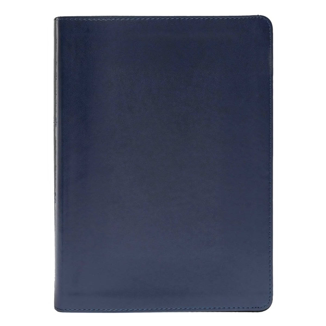 CSB She Reads Blue Study Size Holy Bible Medium Print | Floral and Cross