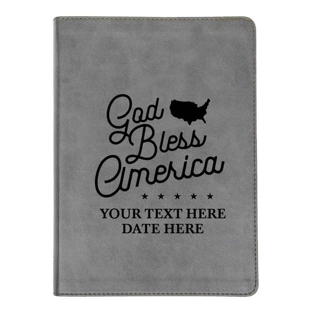 CSB He Reads Gray Study Size Holy Bible Medium Print | God Bless America