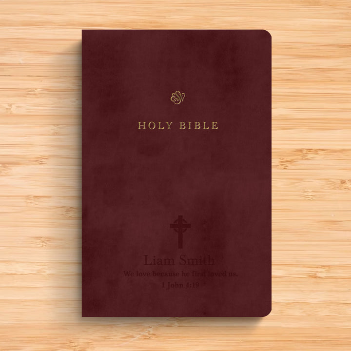 ESV Burgundy Standard Size TruTone Holy Bible Small Print