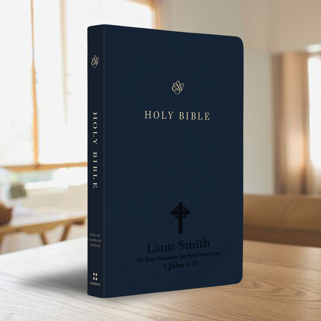 ESV Blue Standard Size TruTone Holy Bible Small Print