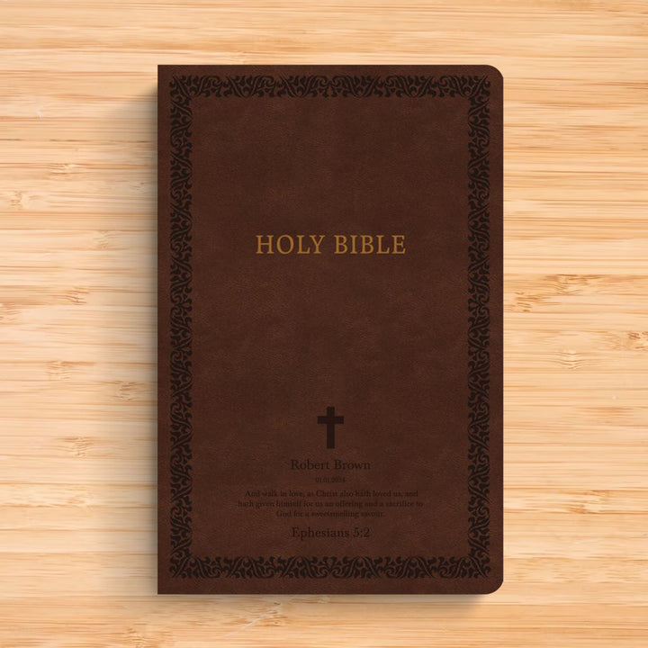 NIV Brown Standard Size Soft Touch Holy Bible Small Print