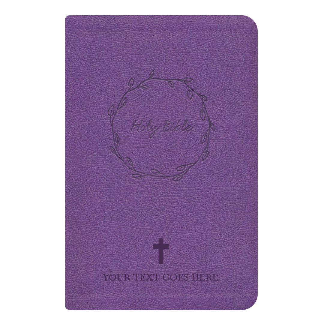 NKJV Purple Study Size Thinline Holy Bible Large Print