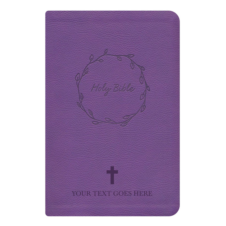 NKJV Purple Study Size Thinline Holy Bible Large Print