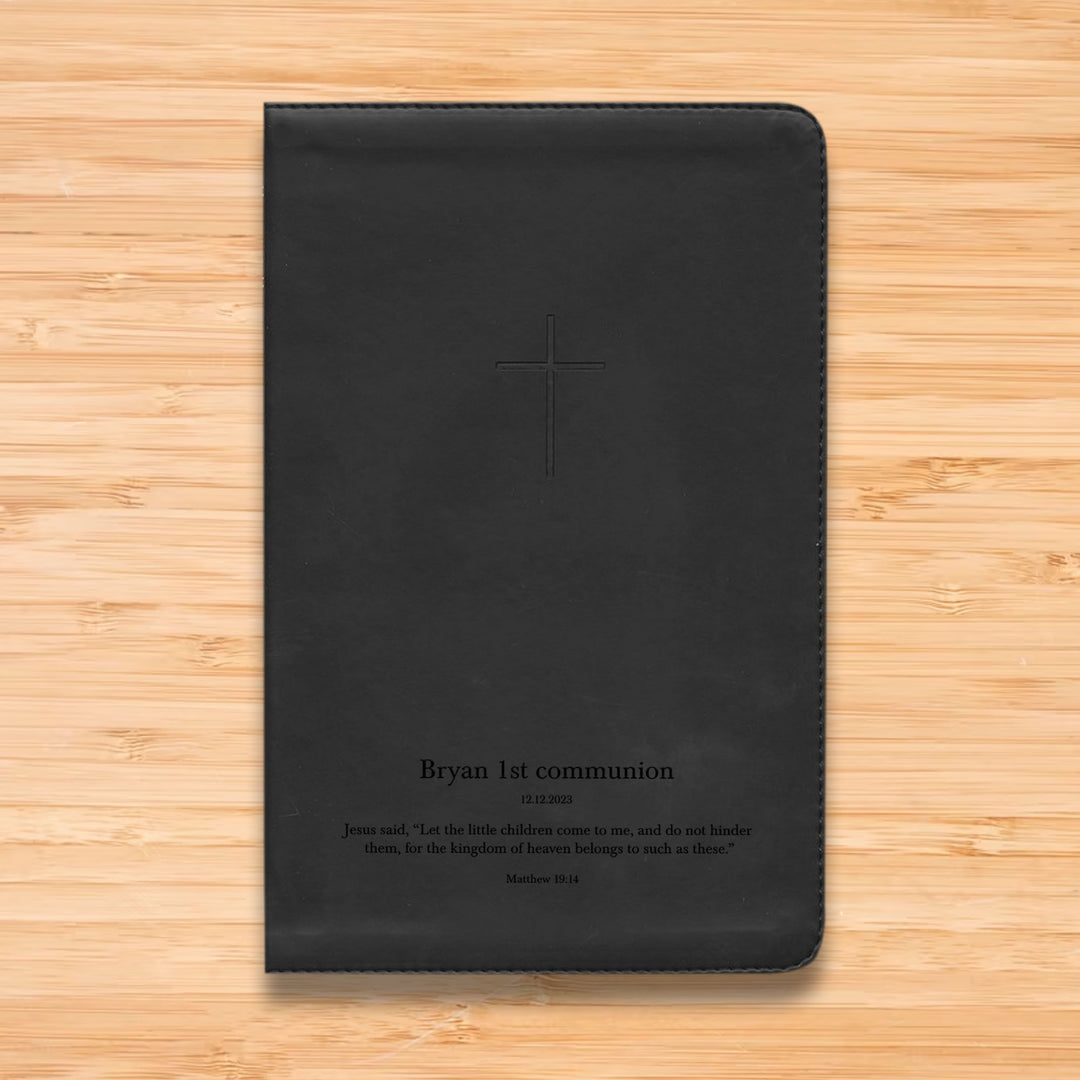 NLT Black Standard Size TruTone Holy Bible Small Print