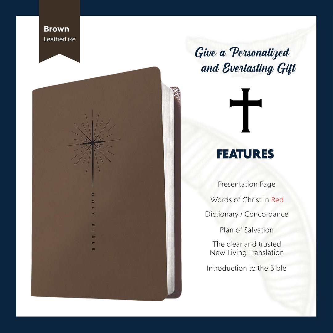 NLT Taupe Standard Size Trutone Holy Bible Small Print