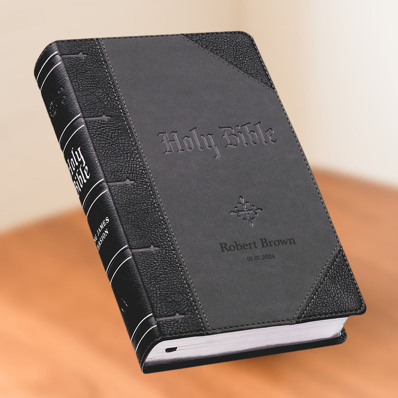KJV Black Study Size Holy Bible Giant Print