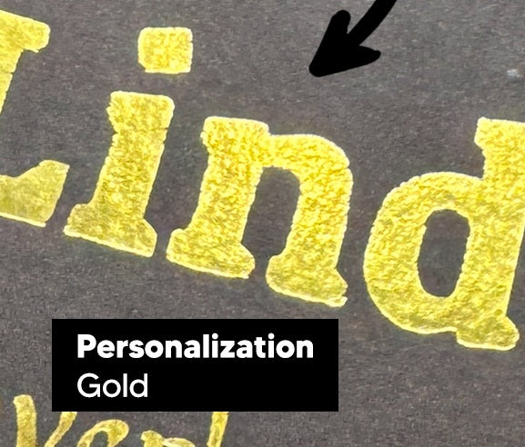Actual personalization sample for this Bible