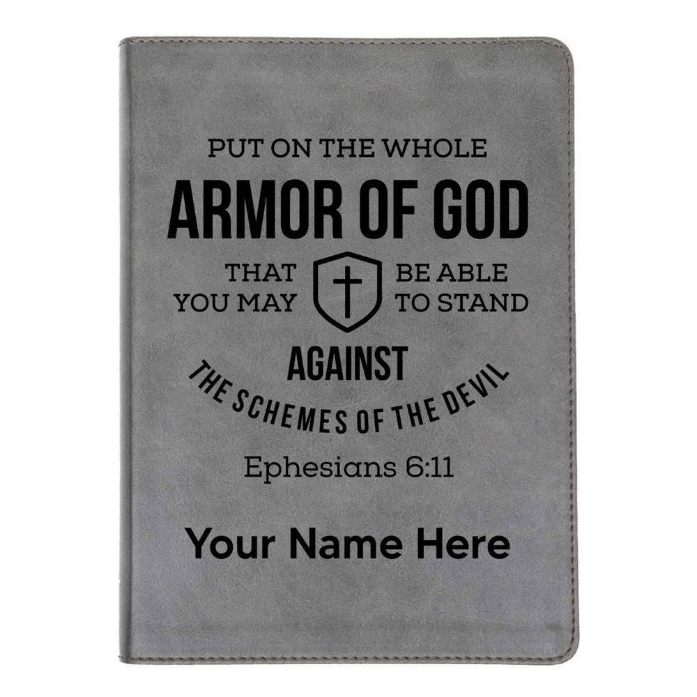 CSB He Reads Gray Study Size Holy Bible Medium Print | Ephesians 6:11