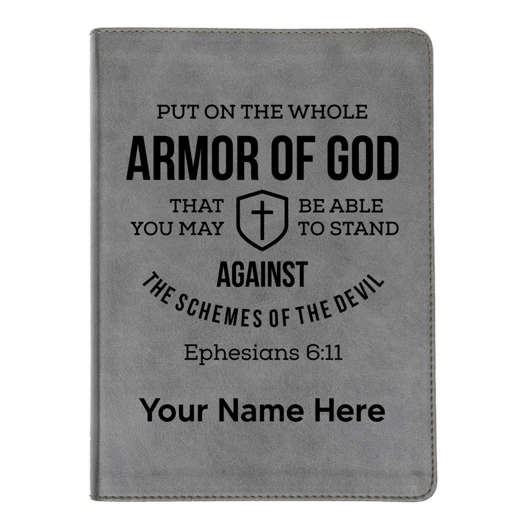 CSB He Reads Gray Study Size Holy Bible Medium Print | Ephesians 6:11