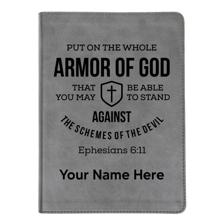 CSB He Reads Gray Study Size Holy Bible Medium Print | Ephesians 6:11