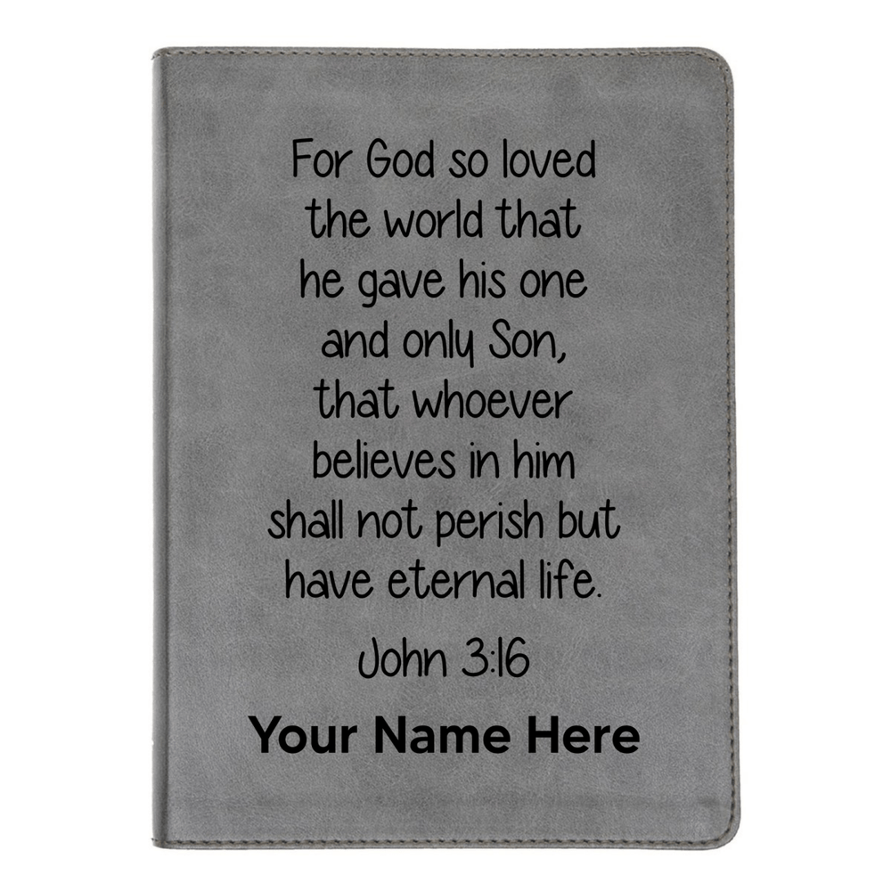 CSB He Reads Gray Study Size Holy Bible Medium Print | John 3:16