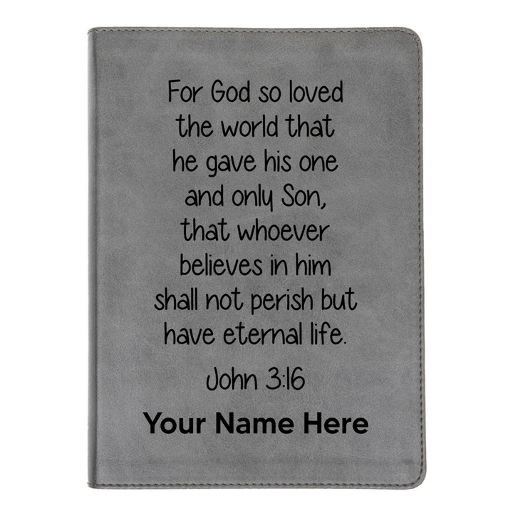 CSB He Reads Gray Study Size Holy Bible Medium Print | John 3:16