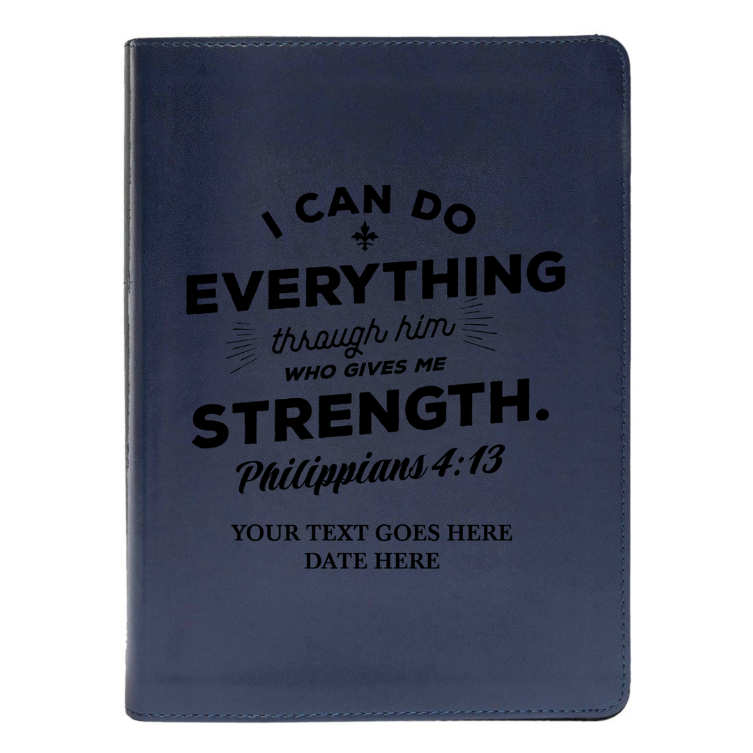 CSB She Reads Blue Study Size Holy Bible Medium Print | Philippians 4:13