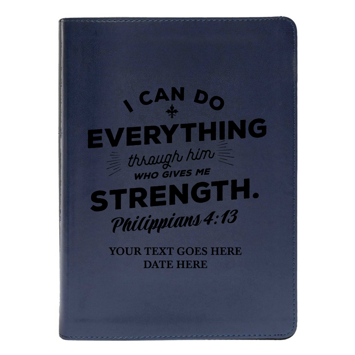 CSB She Reads Blue Study Size Holy Bible Medium Print | Philippians 4:13