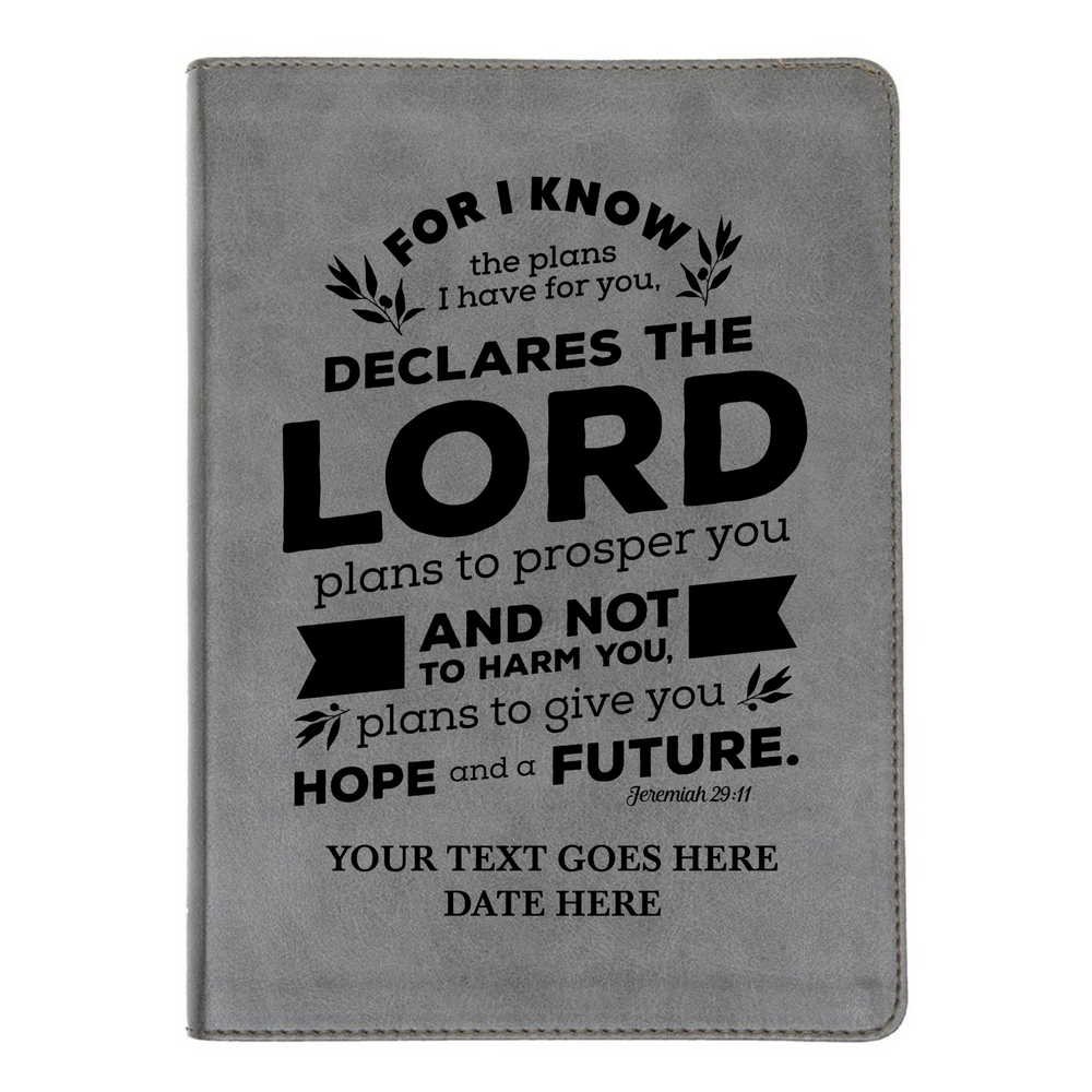CSB He Reads Gray Study Size Holy Bible Medium Print | Jeremiah 29:11