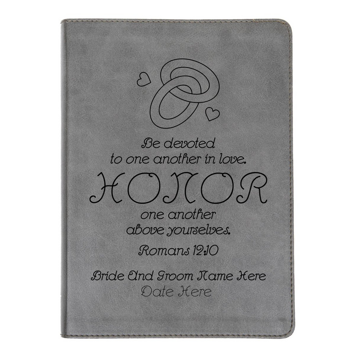 CSB He Reads Gray Study Size Holy Bible Medium Print | Romans 12:10