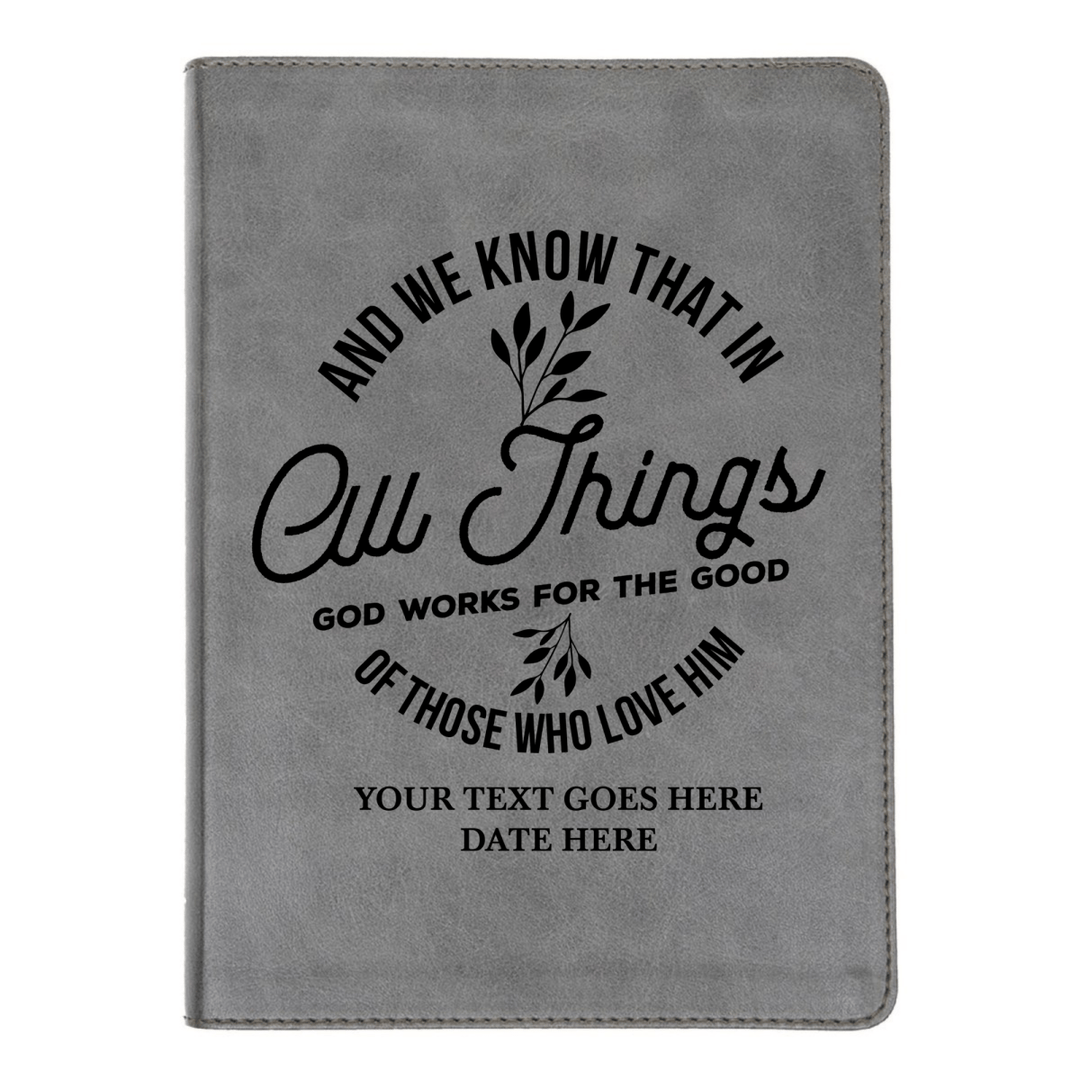CSB He Reads Gray Study Size Holy Bible Medium Print | All Things God Works For Good