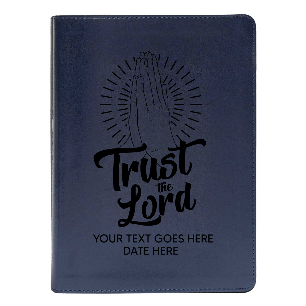 Personalized CSB She Reads Truth Community Study Bible Faux Leather Medium Print Size FULL COVER with Trust the Lord Blue | Shepherds Shelf