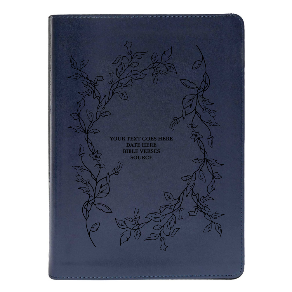 CSB She Reads Blue Study Size Holy Bible Medium Print | Floral Vines