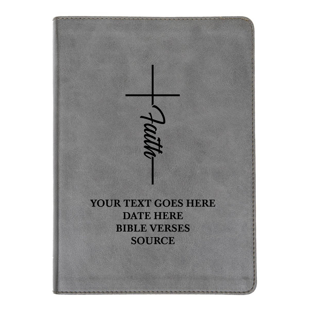 CSB He Reads Gray Study Size Holy Bible Medium Print | Faith Cross