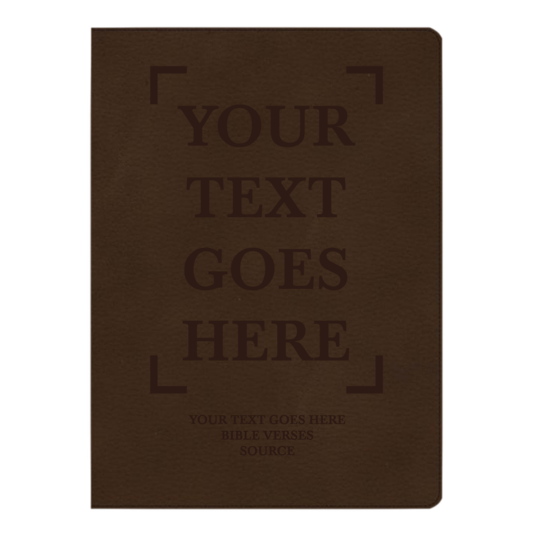 CSB Brown Study Size Holy Bible Large Print Size | Your Text Here