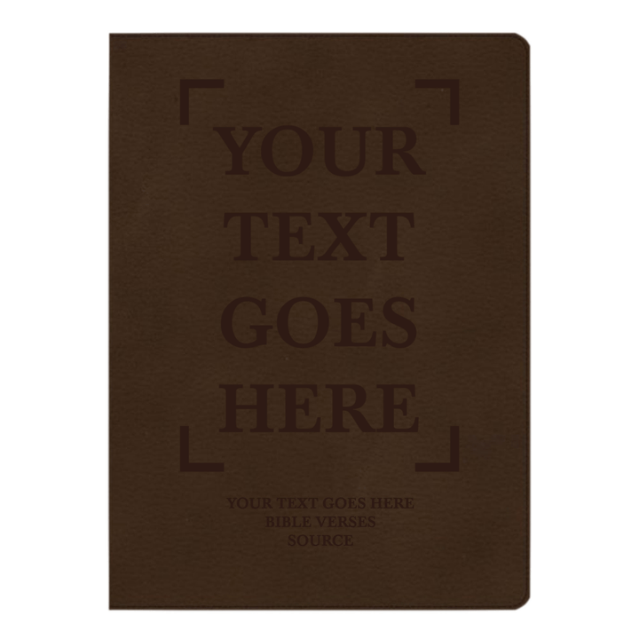 CSB Brown Study Size Holy Bible Large Print Size | Your Text Here